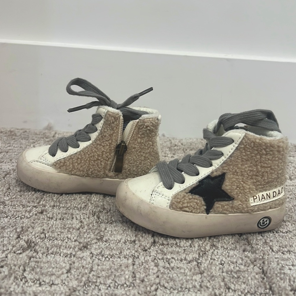 Shop Sunshine Sass Star High top sneakers. Size 21(Toddler 4). Worn 1x. New